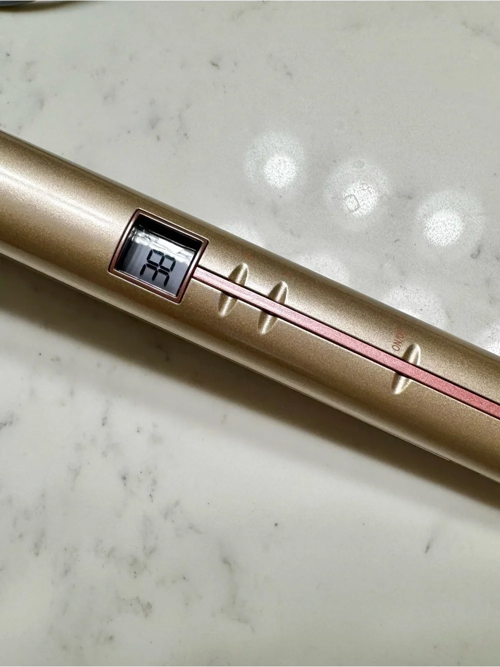 Conair InfinitiPro Rose Gold Flat Iron - Sleek Everyday Styling - Size 1”